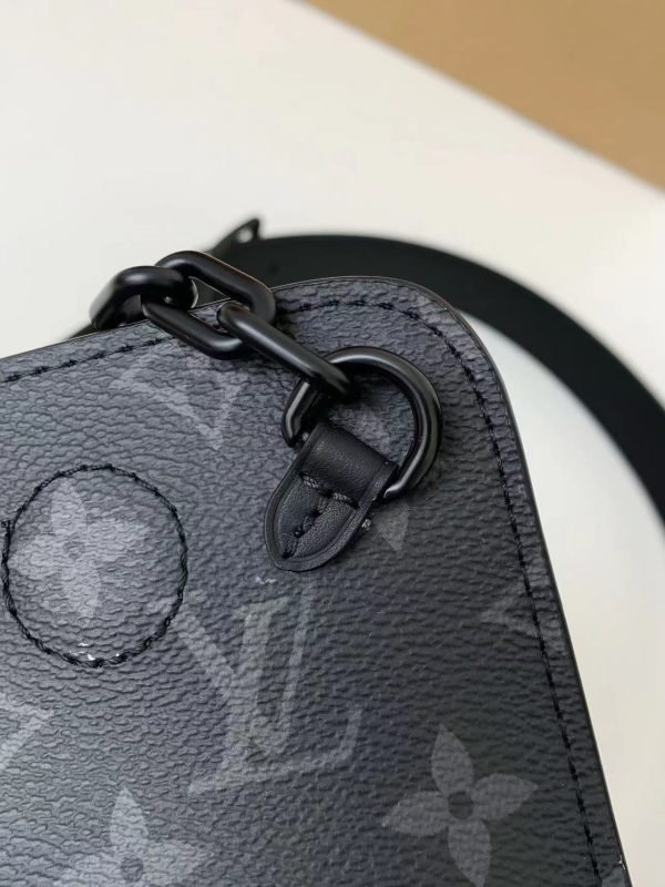 M46953 Black Flower tote messenger bag - Image 12