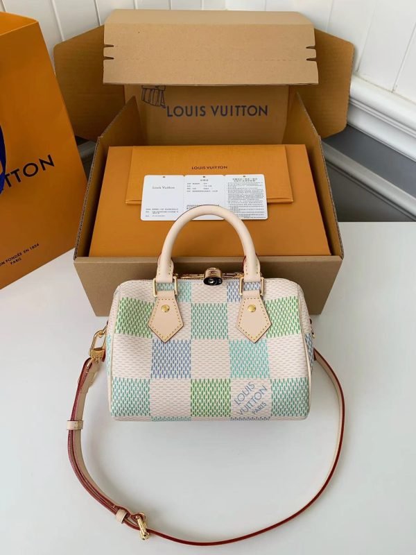 N40515 Crossbody Handheld Women's Bag Color Changing Leather Pillow Bag