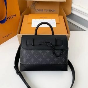 M46953 Black Flower tote messenger bag