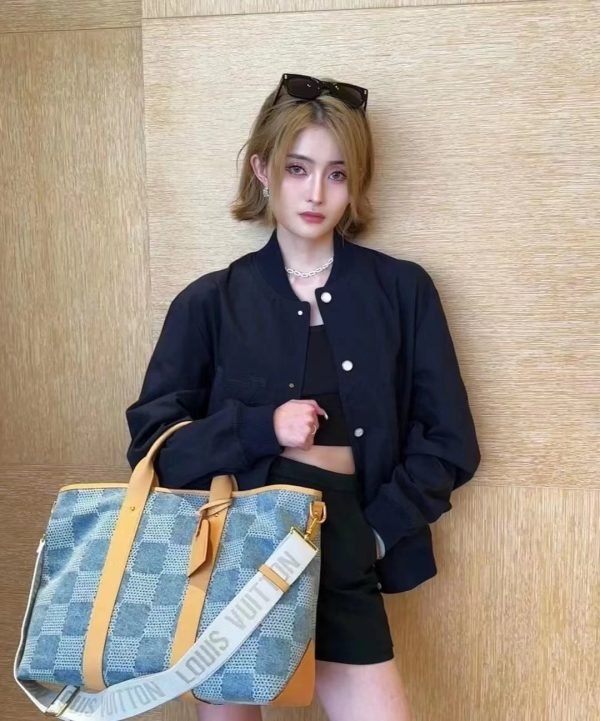N40702 new WEEKEND TOTE tannin denim bag chip edition - Image 18