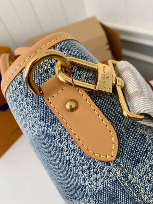 N40702 new WEEKEND TOTE tannin denim bag chip edition - Image 14