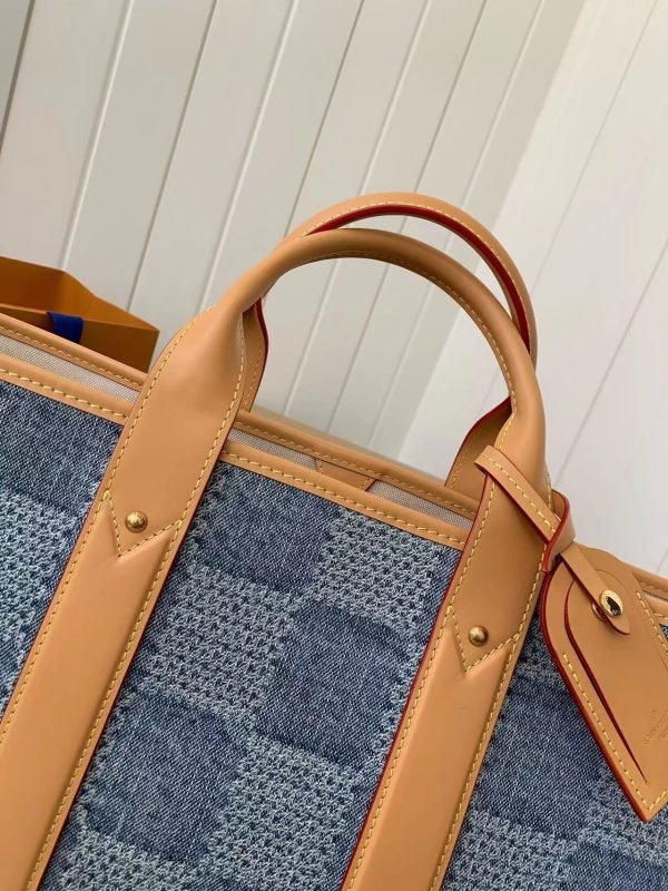 N40702 new WEEKEND TOTE tannin denim bag chip edition - Image 8