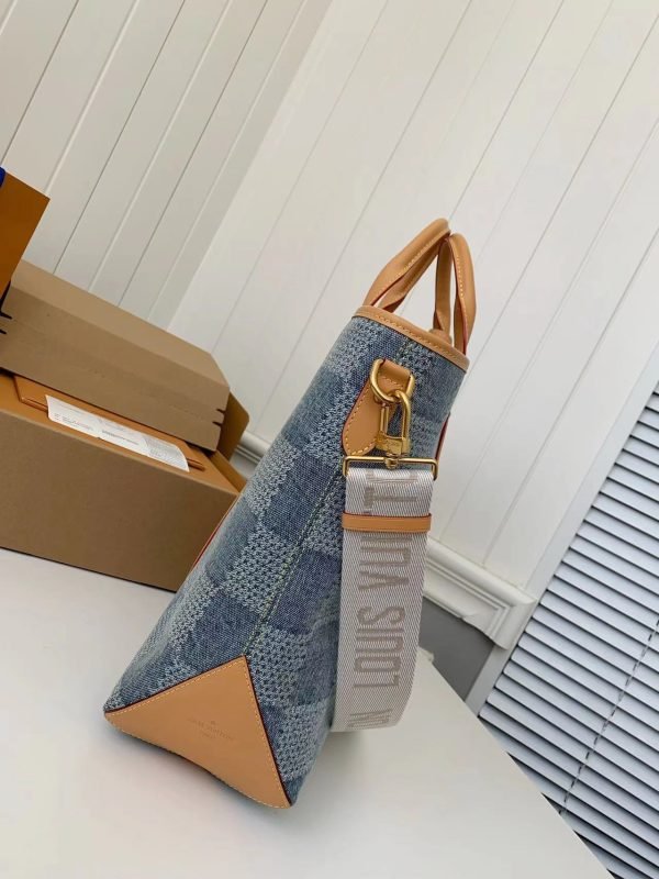 N40702 new WEEKEND TOTE tannin denim bag chip edition - Image 17